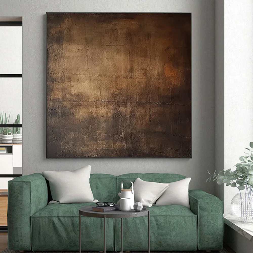 Brown_Abstract_Rustic_Textured_Acrylic_Canvas_Wall_Art_PZEY7 wall art